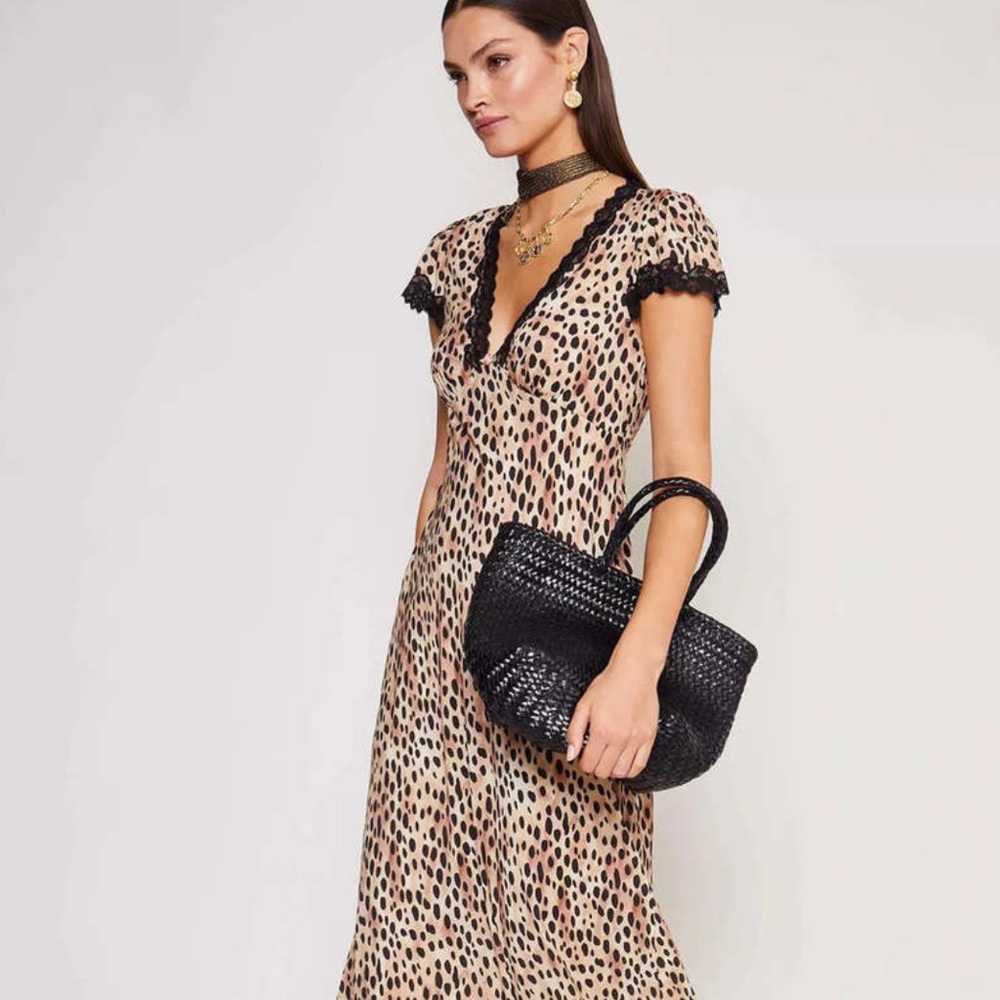 🐆 RIXO Clarice Leopard Dress NWT - Picture 2 of 8